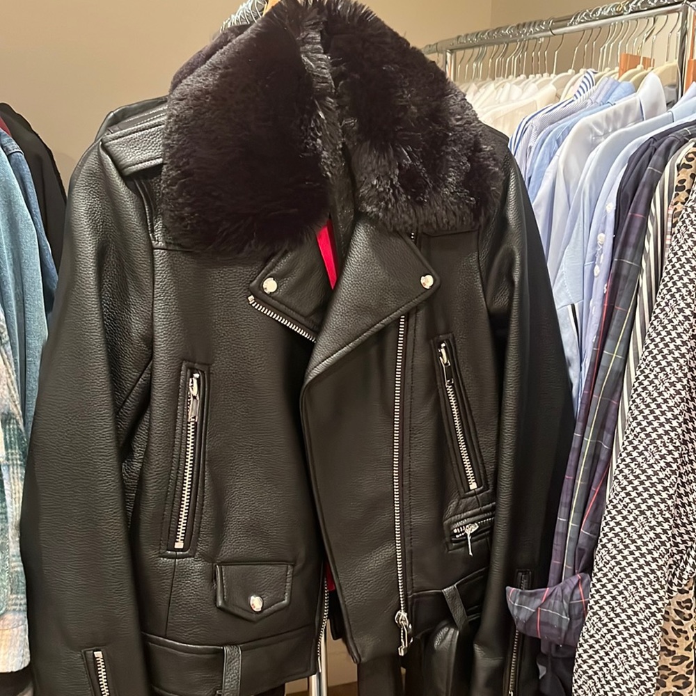 Zara leather jacket